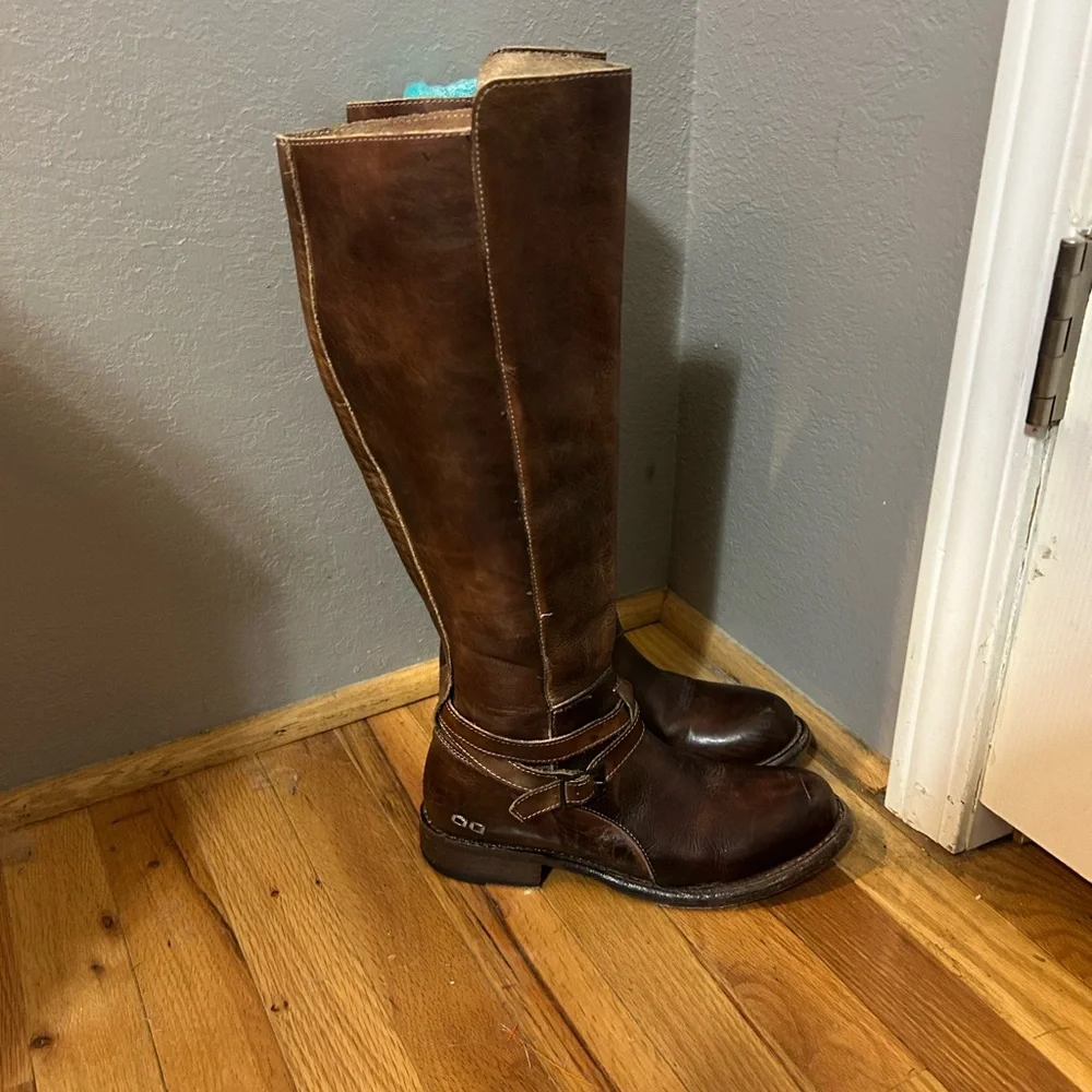 Bed Stu Brown Bristol Cobbler Series Knee High Riding Boots size 7 - Picture 6 of 16